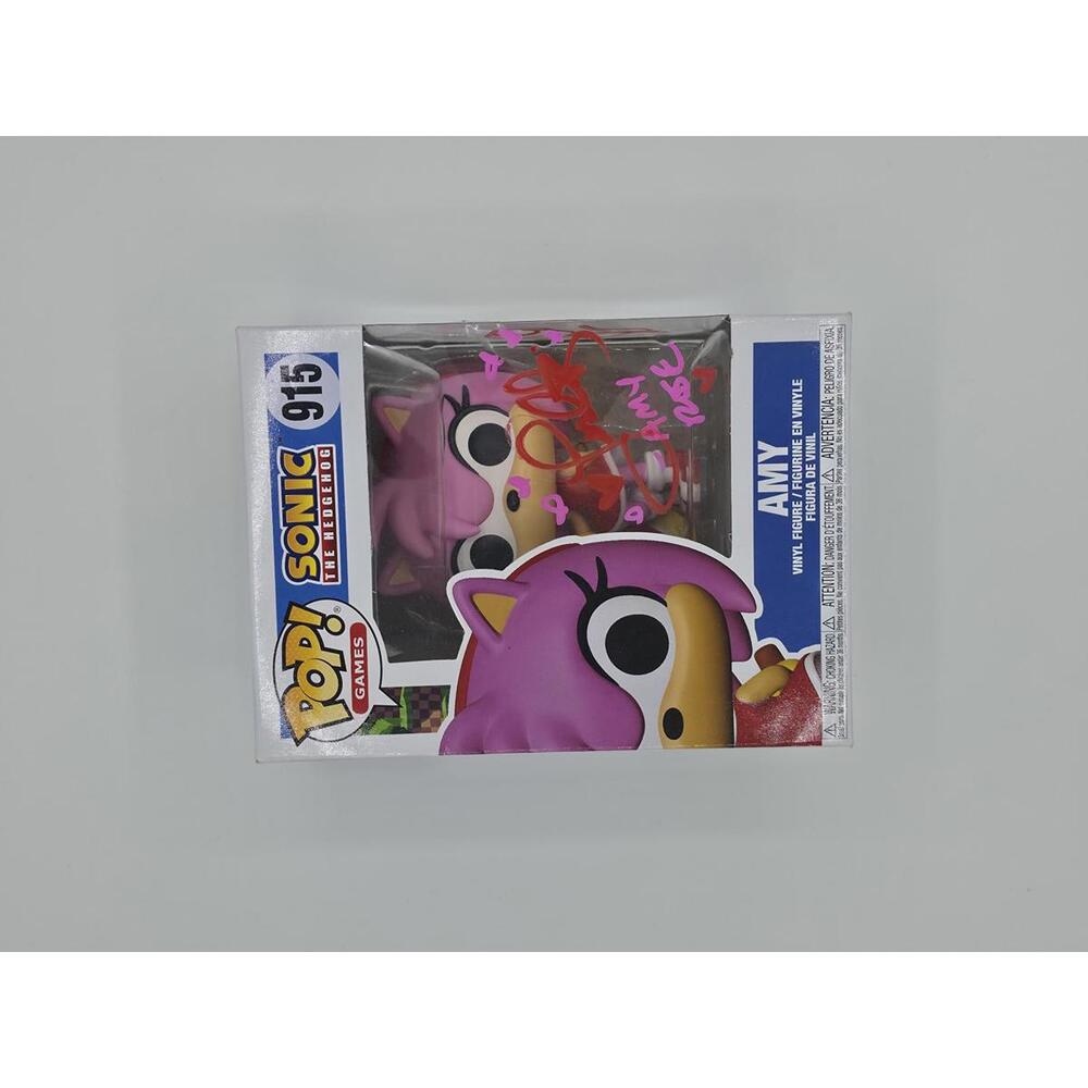 Amy Rose POP signed by voice actor Lisa Ortiz (Sonic X series)